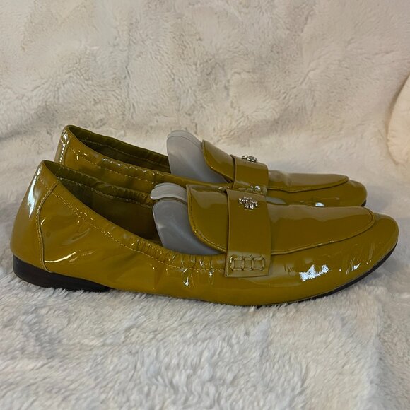 Tory Burch Ballet Loafer Mustard Patent Leather Size: 8 - Picture 6 of 16